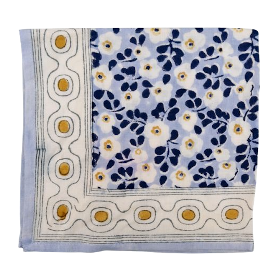 Love Explorers Love Explorers, 70s Flower Scarf, blue