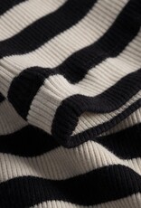 KnowledgeCotton Apparel KnowledgeCotton, Striped Rib Strap Dress, black/white, M