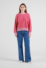 Dedicated Dedicated, Husie Bubble Knit Sweater, true red/lilas pink, M