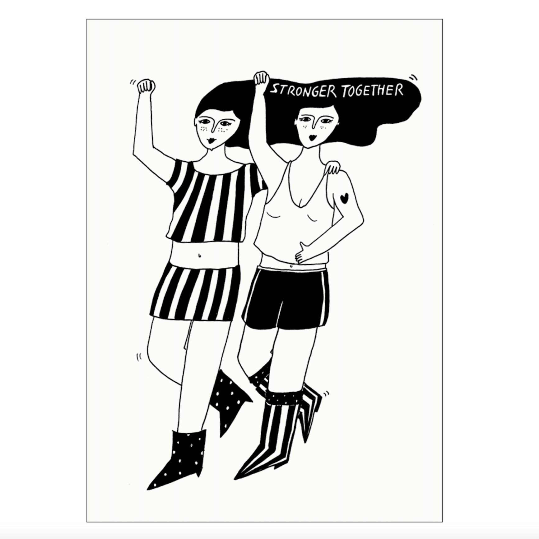 helen b helen b, Postkarte, stronger together