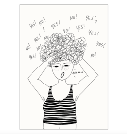 helen b helen b, Postkarte, overthinking