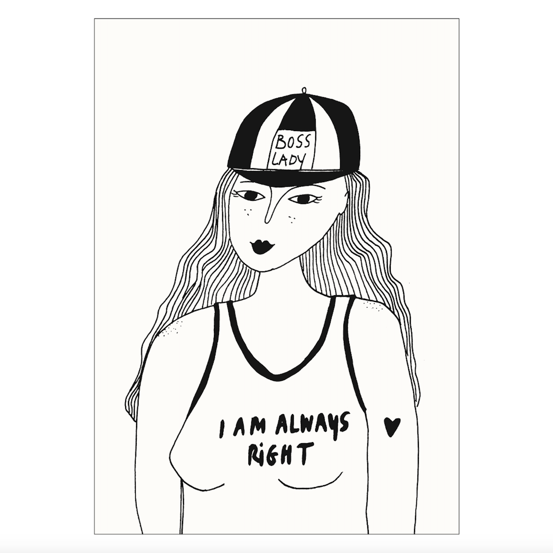 helen b helen b, Postkarte, boss lady