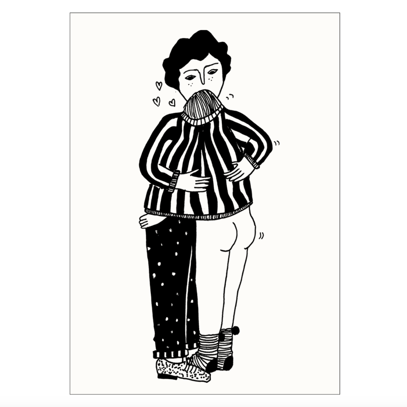 helen b helen b, Postkarte, sweater hug