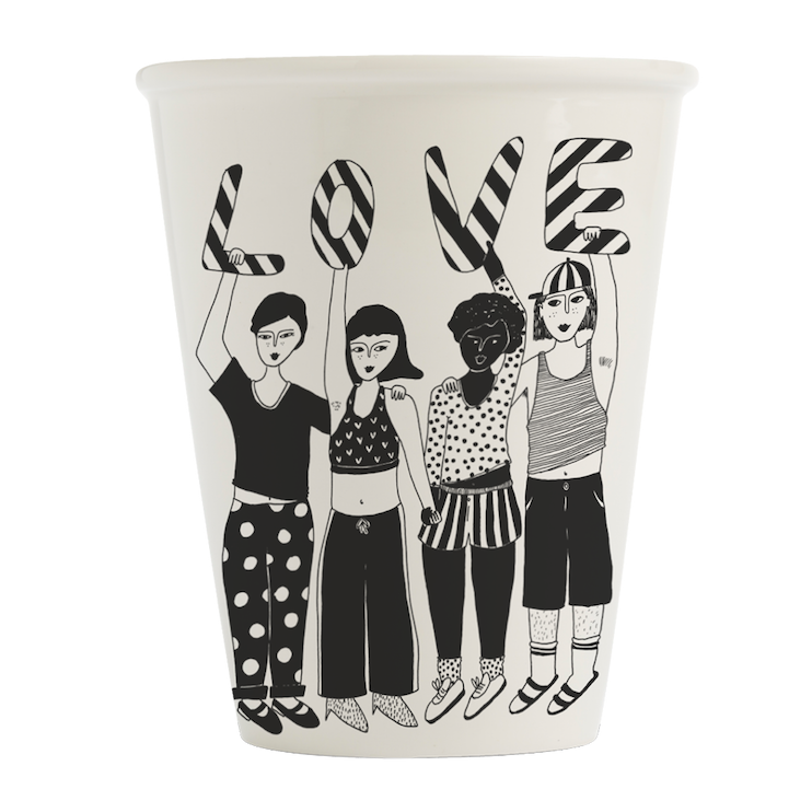 helen b helen b, Becher, striped love