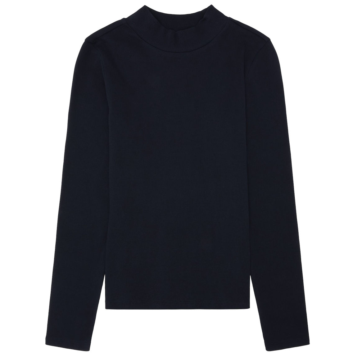 KnowledgeCotton Apparel KnowledgeCotton, Rib High Neck LS, night sky, S