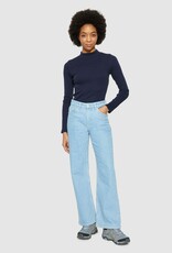 KnowledgeCotton Apparel KnowledgeCotton, Rib High Neck LS, night sky, L