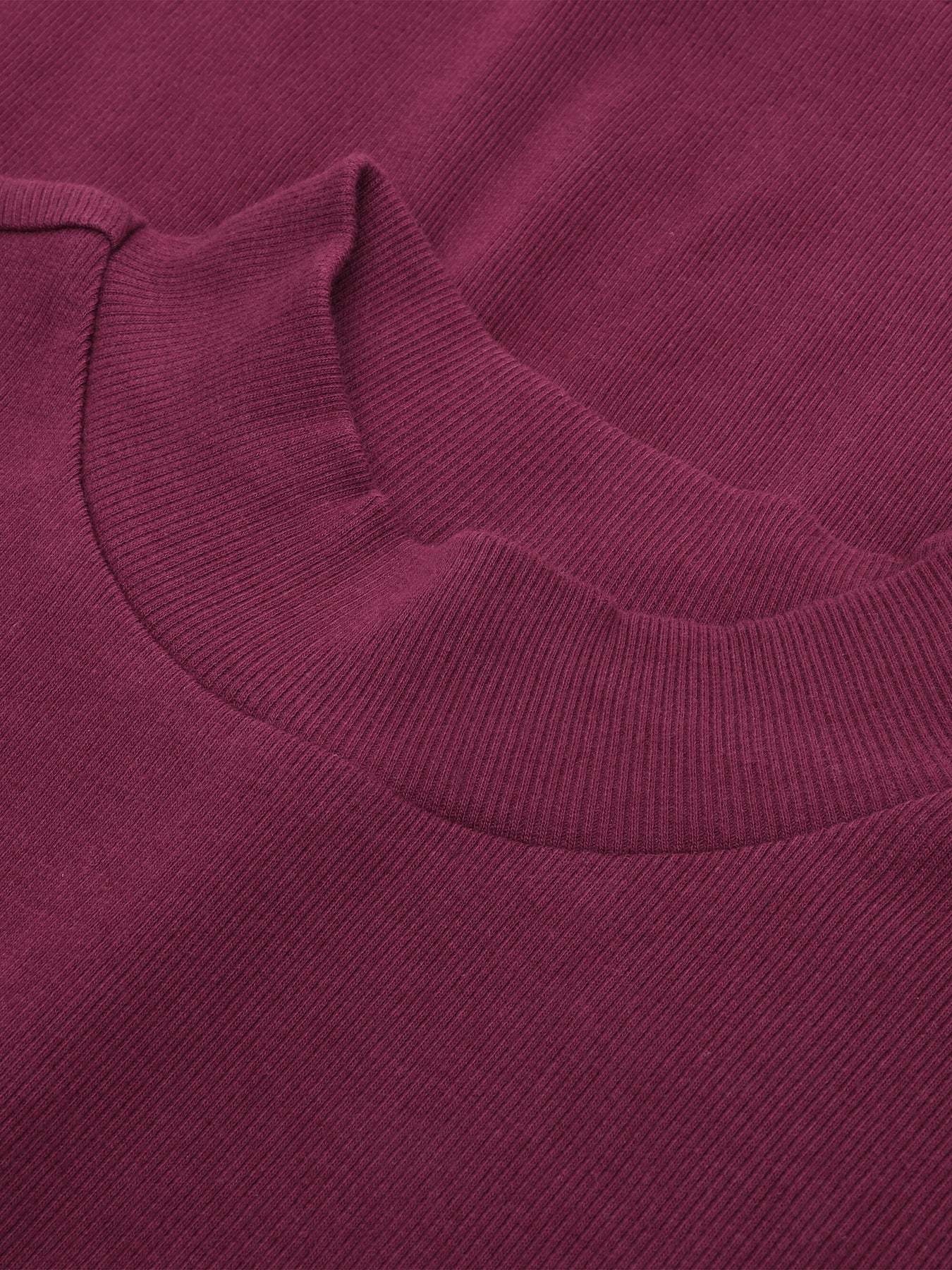 KnowledgeCotton Apparel KnowledgeCotton, Rib High Neck SS, fig, L