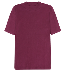KnowledgeCotton Apparel KnowledgeCotton, Rib High Neck SS, fig, M