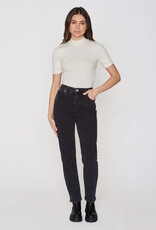 KnowledgeCotton Apparel KnowledgeCotton, Rib High Neck SS, star white, XS