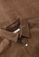 KnowledgeCotton Apparel KnowledgeCotton, Fishbone Flannel Shirt, chocolate torte, M