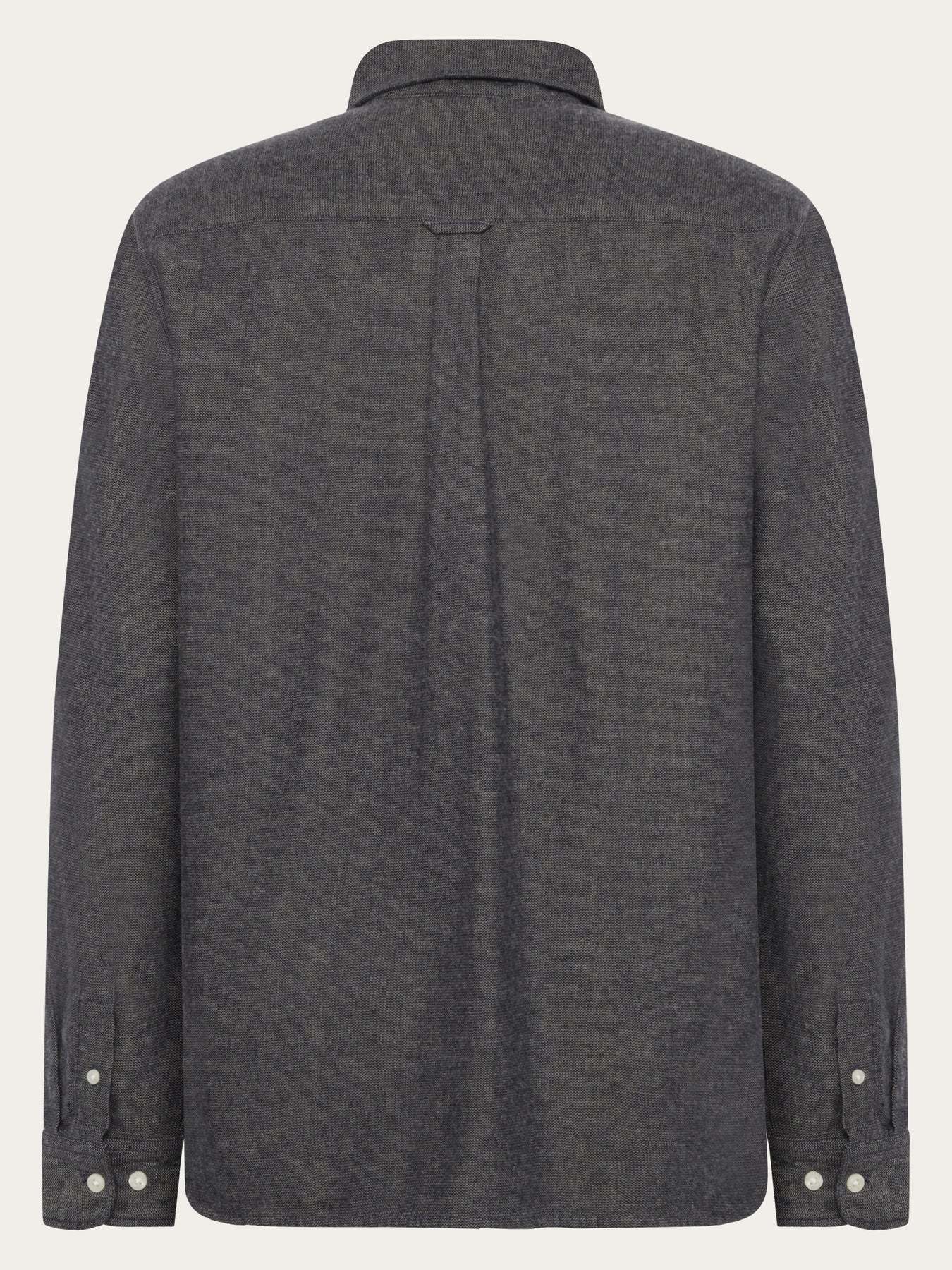 KnowledgeCotton Apparel KnowledgeCotton, Fishbone Flannel Shirt, night sky, L