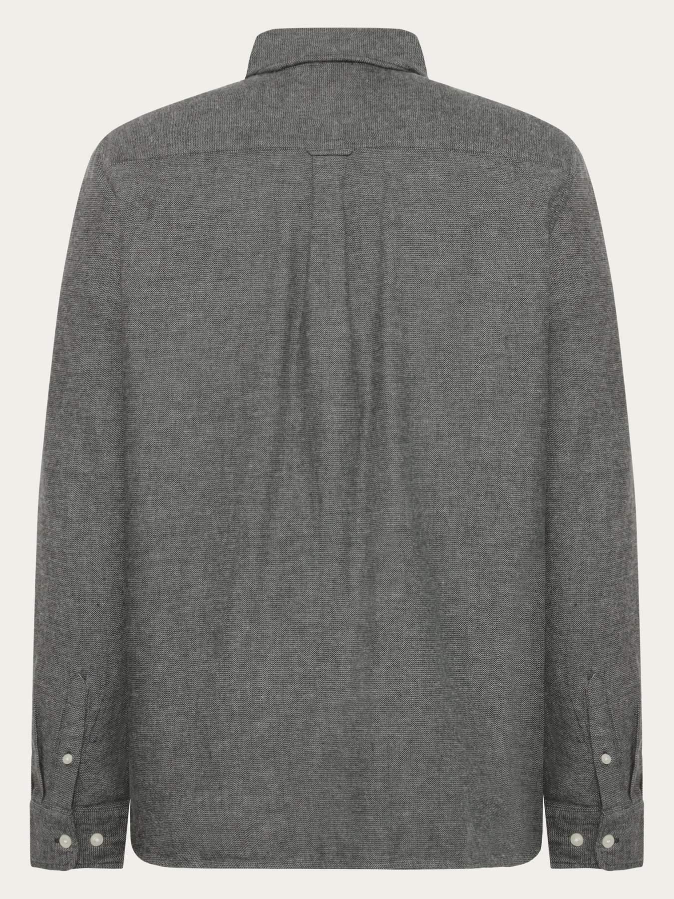 KnowledgeCotton Apparel KnowledgeCotton, Fishbone Flannel Shirt, forrest night, M