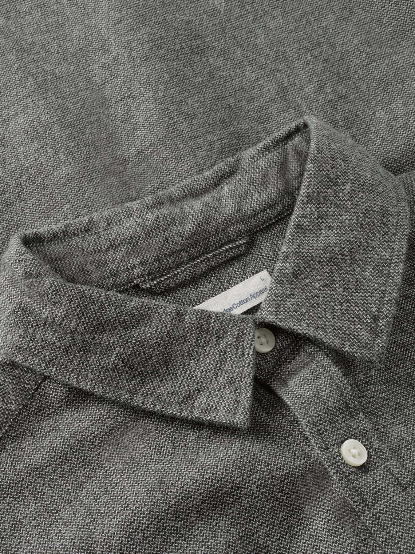 KnowledgeCotton Apparel KnowledgeCotton, Fishbone Flannel Shirt, forrest night, S