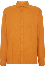 KnowledgeCotton Apparel KnowledgeCotton, Melange Flannel Shirt, pumpkin spice, XL