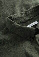 KnowledgeCotton Apparel KnowledgeCotton, Melange Flannel Shirt, forrest night, XL