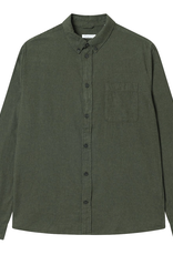 KnowledgeCotton Apparel KnowledgeCotton, Melange Flannel Shirt, forrest night, L