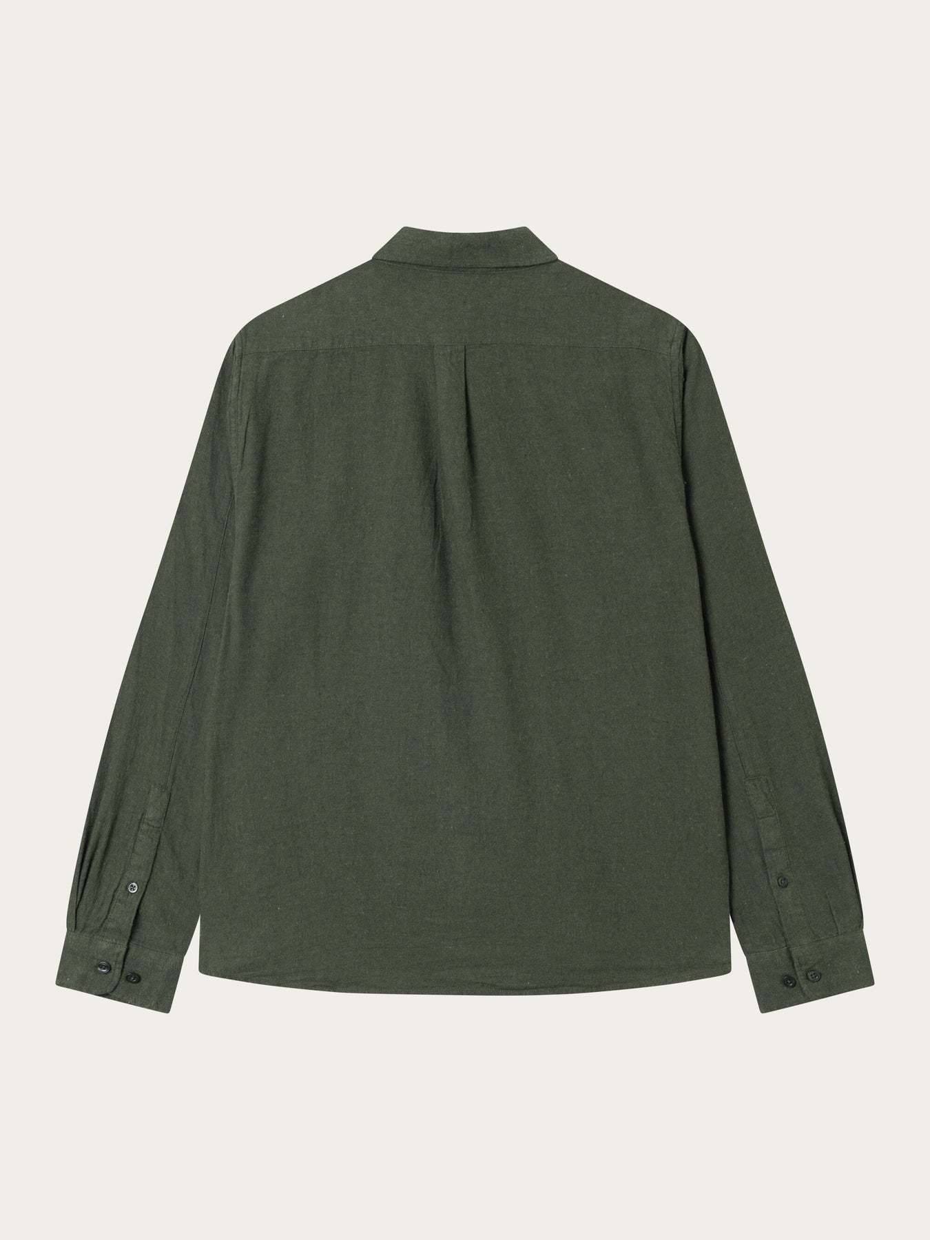 KnowledgeCotton Apparel KnowledgeCotton, Melange Flannel Shirt, forrest night, S