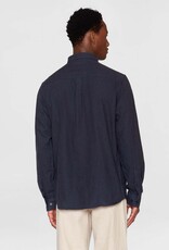 KnowledgeCotton Apparel KnowledgeCotton, Melange Flannel Shirt, total eclipse, XL