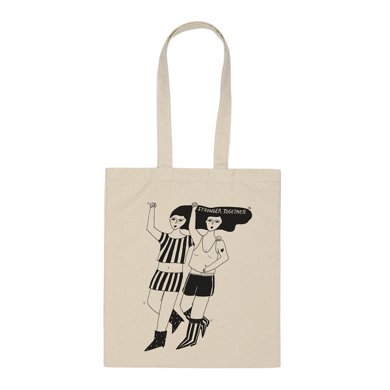 helen b helen b, Jutebeutel, stronger together
