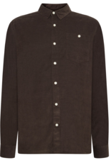 KnowledgeCotton Apparel KnowledgeCotton, Corduroy Shirt, chocolate torte, XL
