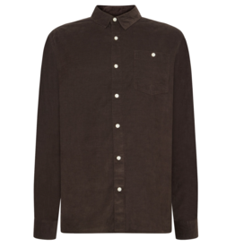 KnowledgeCotton Apparel KnowledgeCotton, Corduroy Shirt, chocolate torte, S