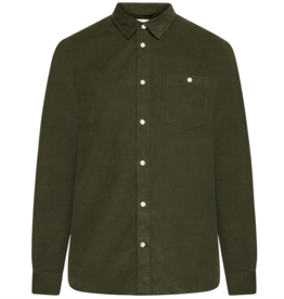 KnowledgeCotton Apparel KnowledgeCotton, Corduroy Shirt, forrest night, XL