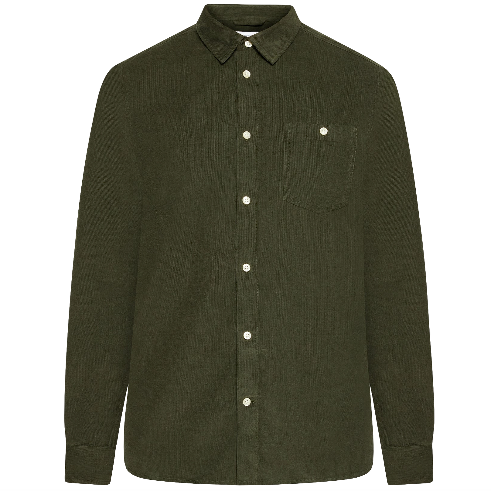 KnowledgeCotton Apparel KnowledgeCotton, Corduroy Shirt, forrest night, XL