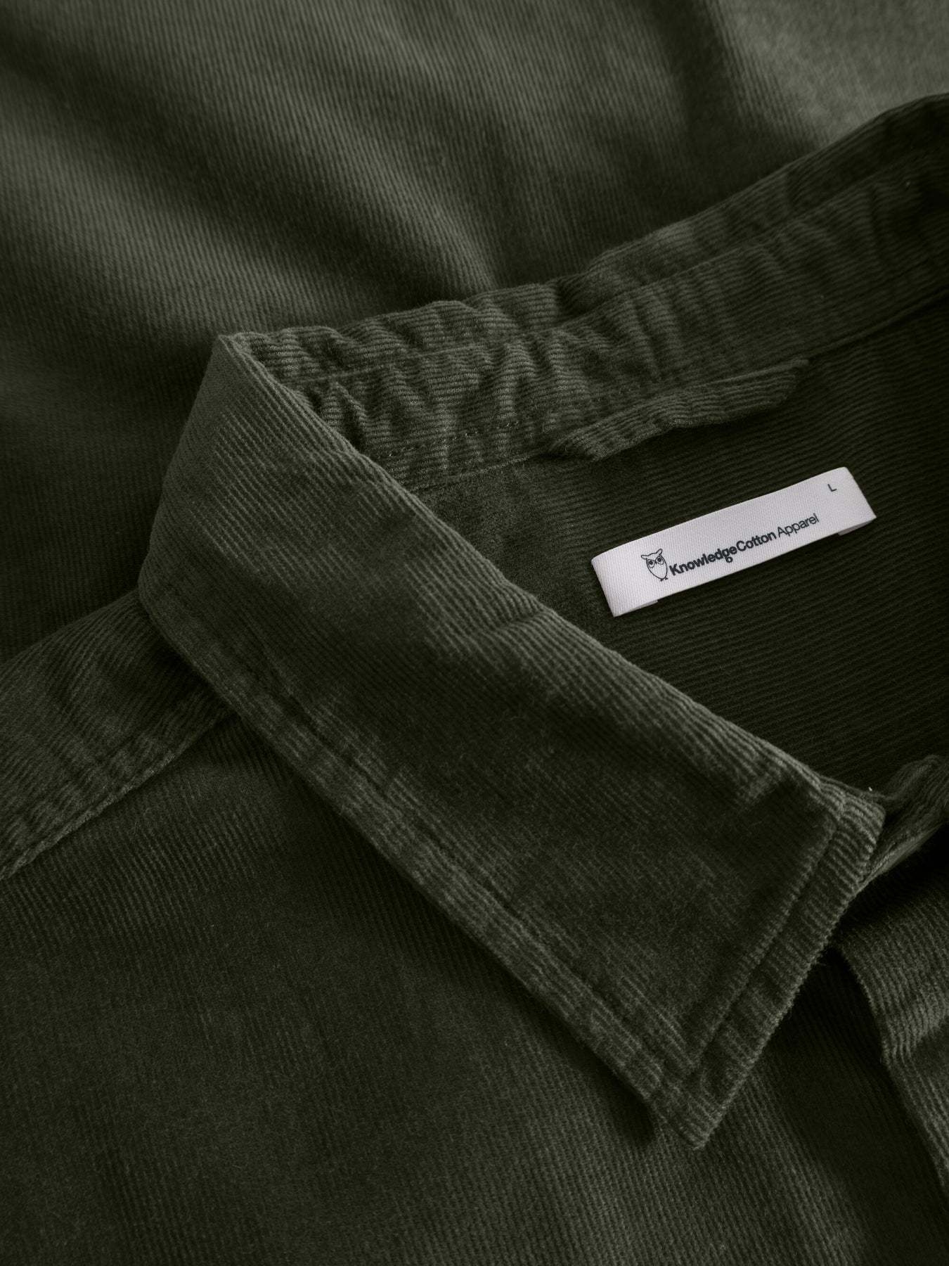KnowledgeCotton Apparel KnowledgeCotton, Corduroy Shirt, forrest night, L