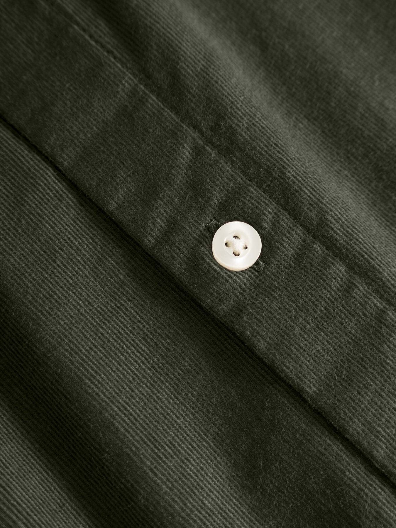 KnowledgeCotton Apparel KnowledgeCotton, Corduroy Shirt, forrest night, M