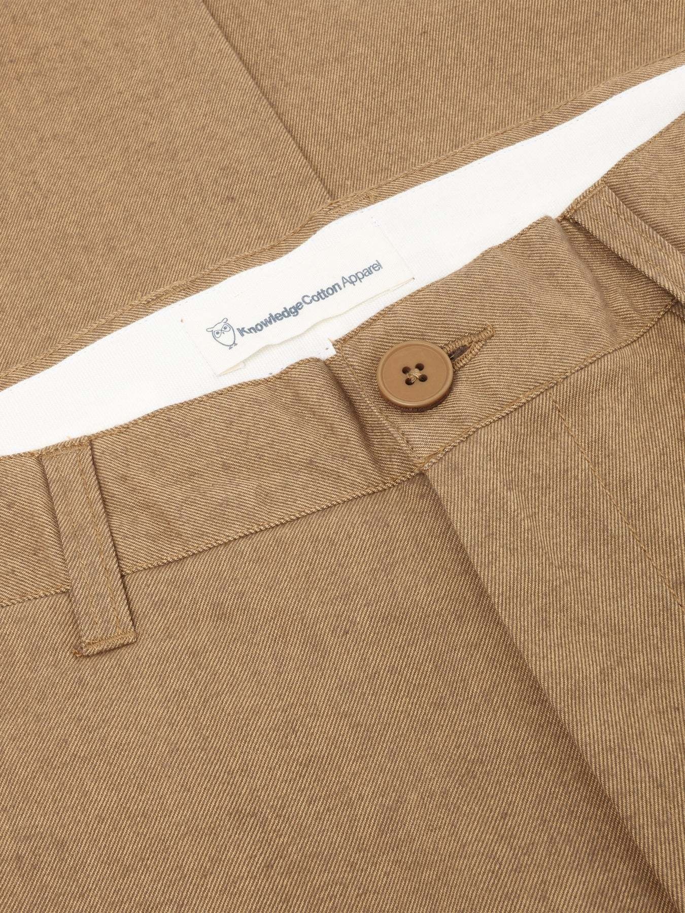 KnowledgeCotton Apparel KnowledgeCotton, Chuck Flannel Chino, apple cinnamon, 32/32