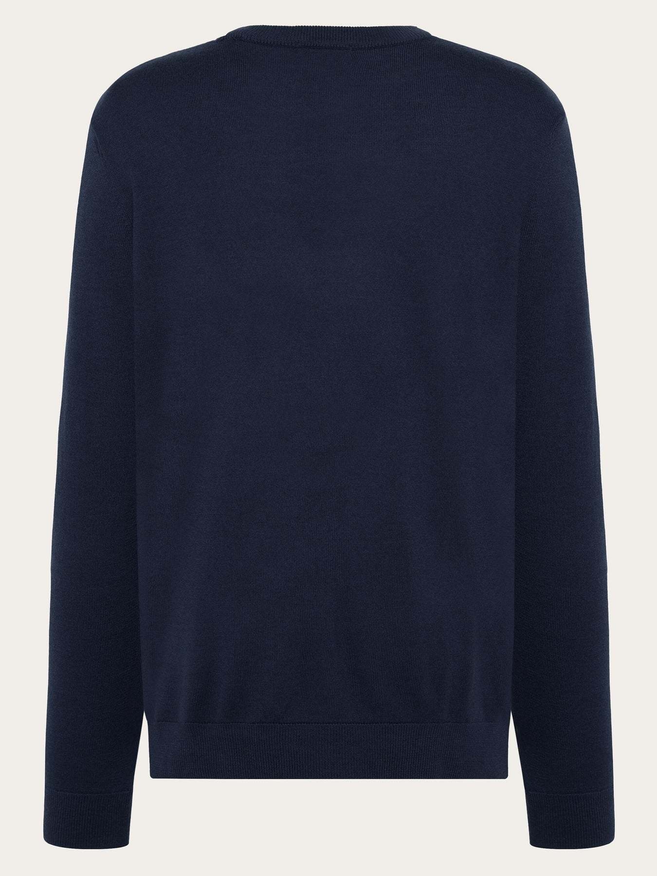 KnowledgeCotton Apparel KnowledgeCotton, Merino Crew Neck, total eclipse, XL