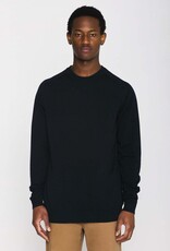 KnowledgeCotton Apparel KnowledgeCotton, Merino Crew Neck, total eclipse, XL