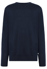 KnowledgeCotton Apparel KnowledgeCotton, Merino Crew Neck, total eclipse, L