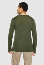 KnowledgeCotton Apparel KnowledgeCotton, Merino Crew Neck, forrest night, S