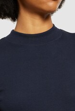 KnowledgeCotton Apparel KnowledgeCotton, Rib High Neck SS, night sky, L