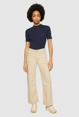 KnowledgeCotton Apparel KnowledgeCotton, Rib High Neck SS, night sky, S