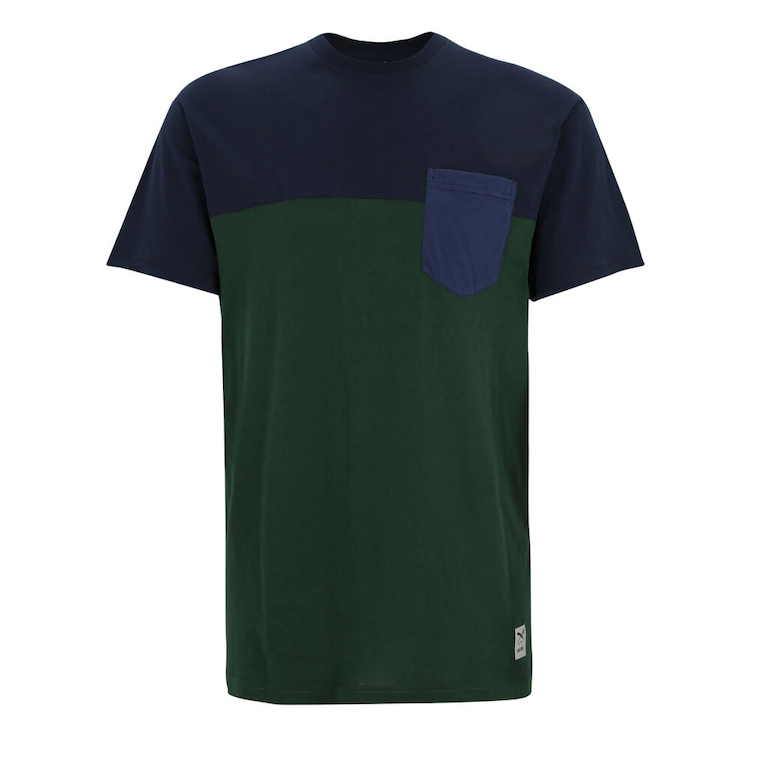 Iriedaily Iriedaily, Block Pocket Tee, bottle green, XL