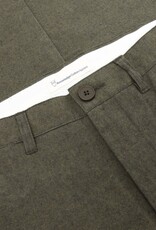 KnowledgeCotton Apparel KnowledgeCotton, Chuck Regular Flannel Chino, dark olive, 32/34