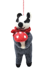 Black Yak Black Yak, Filzhänger, dachs mit fliegenpilz