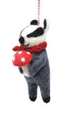 Black Yak Black Yak, Filzhänger, dachs mit fliegenpilz