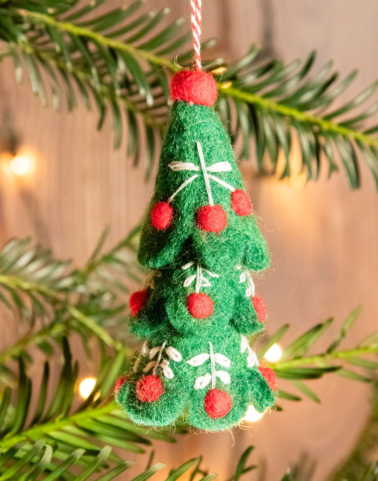 Black Yak Black Yak, Filzhänger, dekorierter weihnachtsbaum