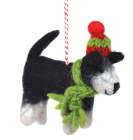 Black Yak Black Yak, Filzhänger, hund mit schal