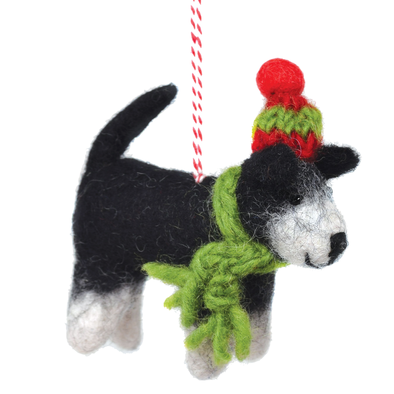 Black Yak Black Yak, Filzhänger, hund mit schal