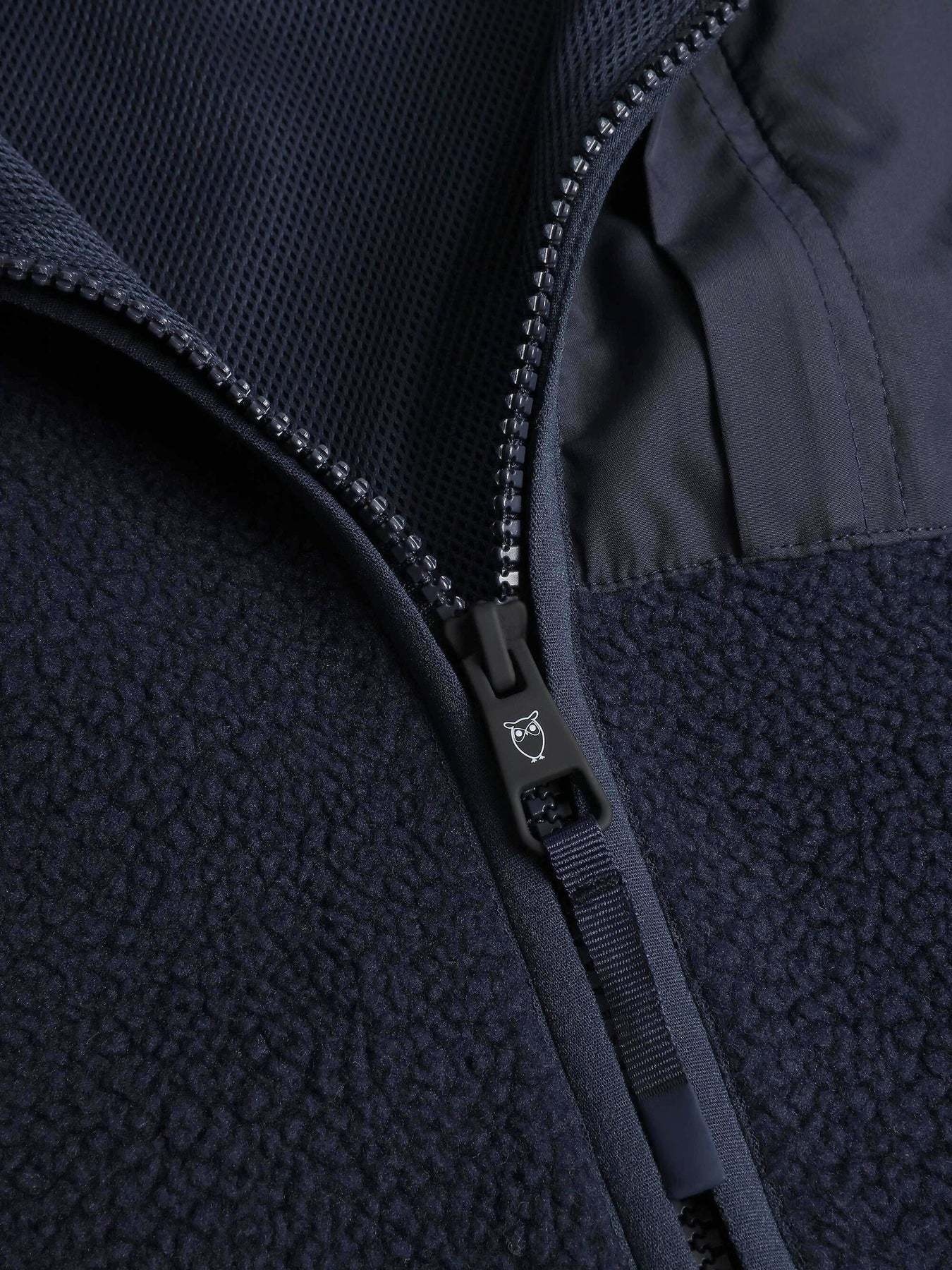 KnowledgeCotton Apparel KnowledgeCotton, Zip Fleece Vest, night sky, S