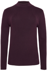 KnowledgeCotton Apparel KnowledgeCotton, Merino Rib Mock Neck, fig, M