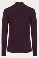 KnowledgeCotton Apparel KnowledgeCotton, Merino Rib Mock Neck, fig, S
