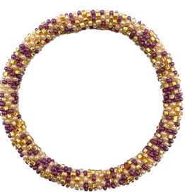 Maison Kizo Maison Kizo, Bracelet Népalais, violet/or multi