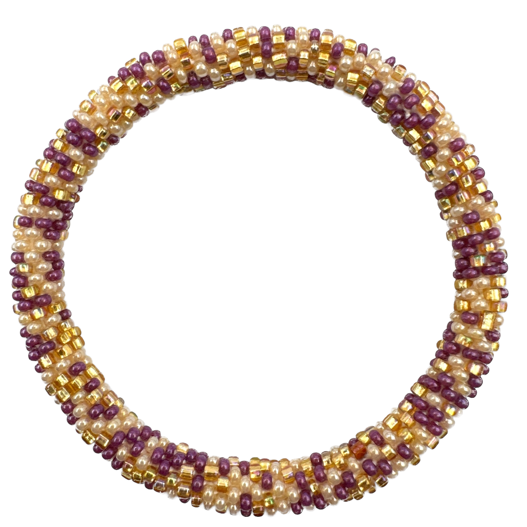 Maison Kizo Maison Kizo, Bracelet Népalais, violet/or multi