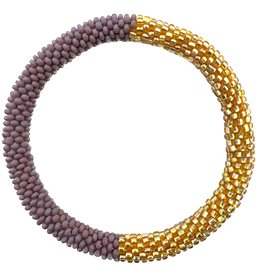 Maison Kizo Maison Kizo, Bracelet Népalais, violet/or