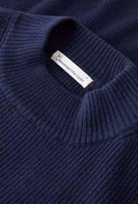 KnowledgeCotton Apparel KnowledgeCotton, Merino Rib Mock Neck, total eclipse, L